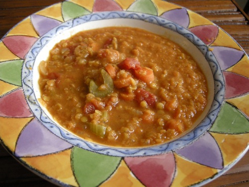 Vegetarian lentil soup recipes