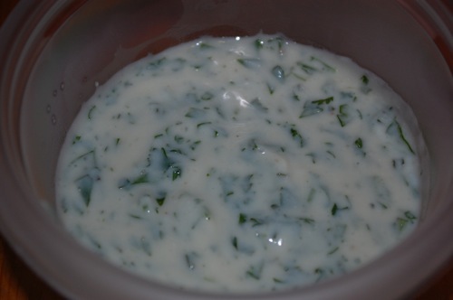 Picture of Cilantro "Yogurt" Sauce