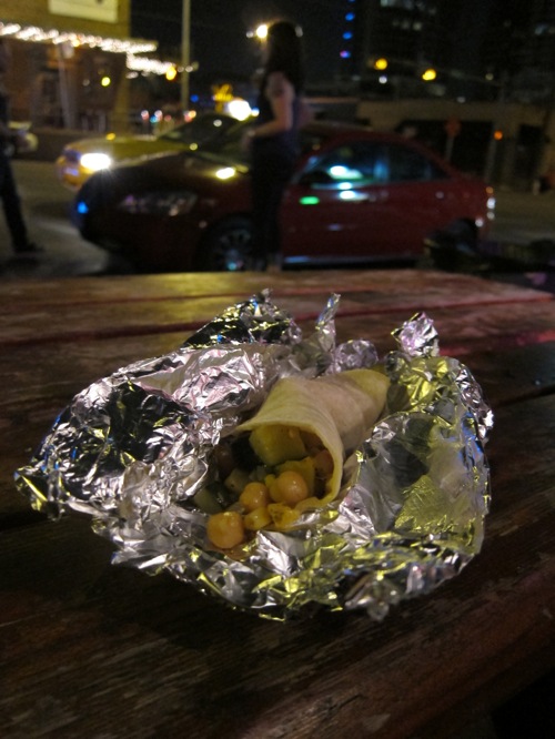vegan tacos with chickpeas