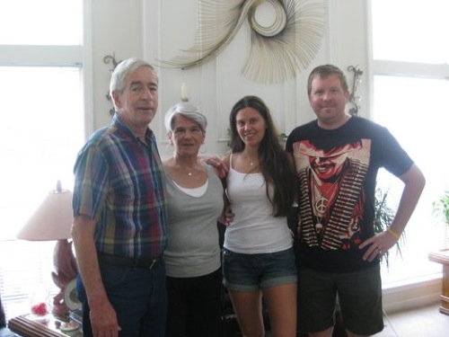 Lindsay and Scott with her parents