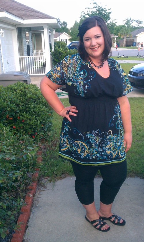 woman standing outside after losing almost 40 lbs