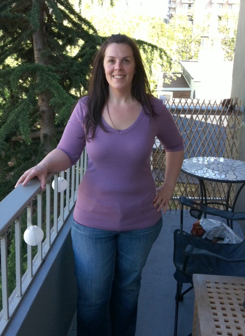 same woman after losing about 85 pounds