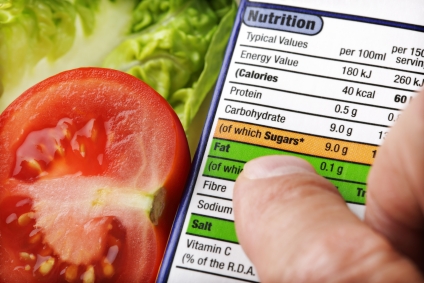 nutritional label